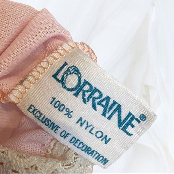 Vintage Pastel Pink Long Nightgown (M) Lorraine - Picture 3 of 5